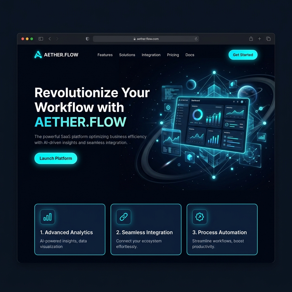 Aura SaaS Landing Page